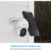 Reolink Argus PT Lite - Caméra solaire Wifi 3MP 360° - Détection intelligente