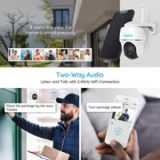 Reolink Argus PT Lite - Caméra solaire Wifi 3MP 360° - Détection intelligente