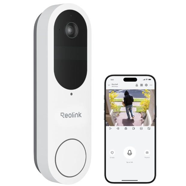 Reolink-Caméra Sonnette 2K sans Fil avec Batterie
