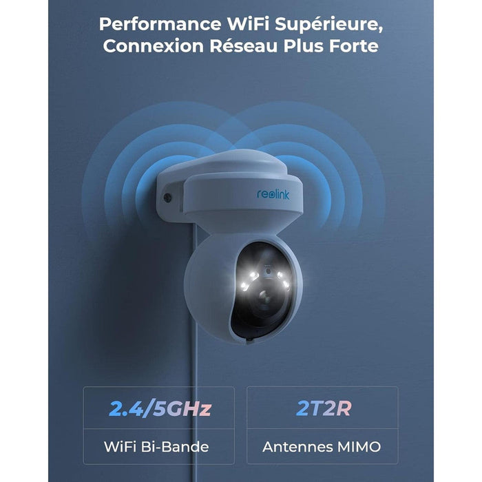 Reolink E1 outdoor - Caméra Wifi 5MP 360° avec suivi automatique - Détection intelligente