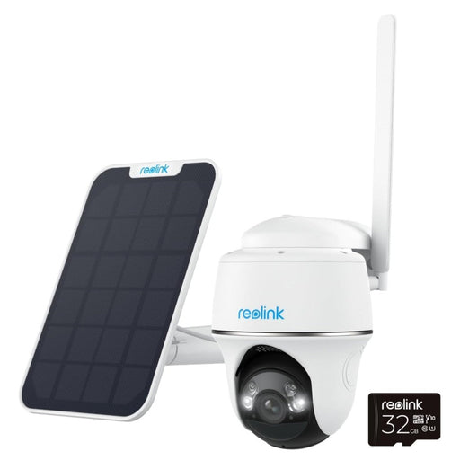 Reolink Go PT Plus - Caméra solaire 4G autonome 5MP 360° avec carte SD 32Go inclus - Détection intelligente