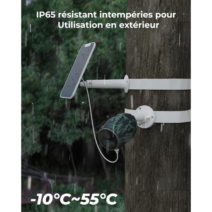 Reolink Go Plus - Caméra solaire 4G autonome 4MP avec carte SD 32Go inclus - Détection intelligente