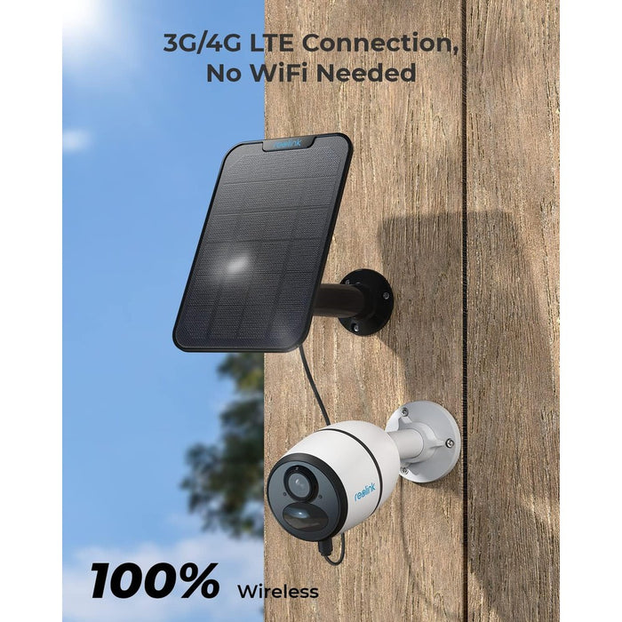 Reolink Go Ultra - Caméra solaire 4G autonome 8MP avec carte SD 32Go inclus