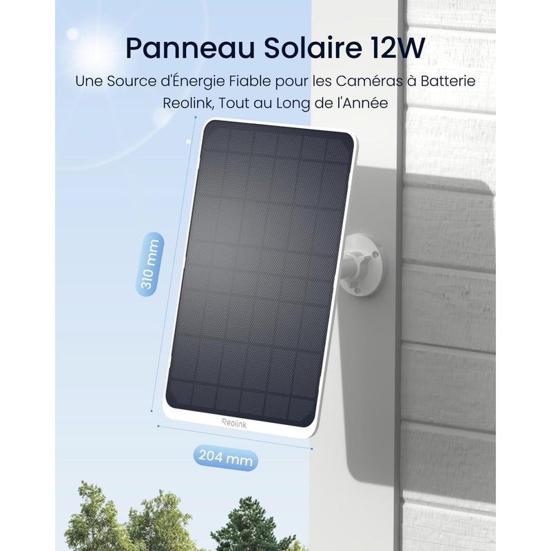 Reolink - Panneau solaire 12W pour caméra