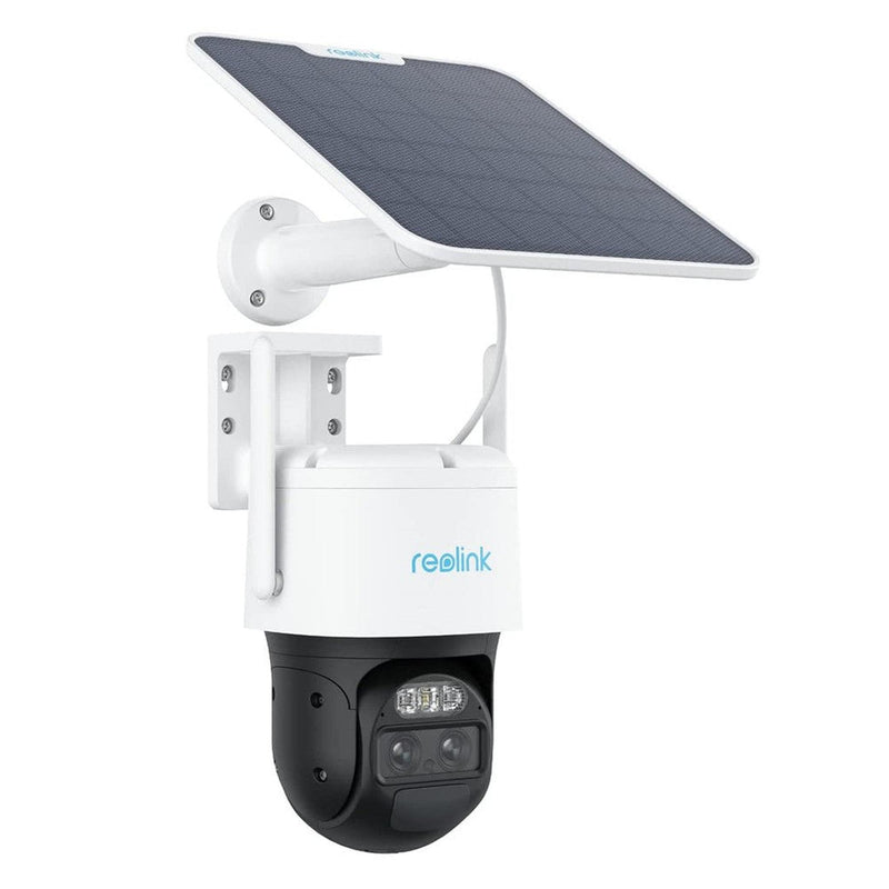 Reolink TrackMix - Caméra solaire Wifi 2K 4MP, double objectif 360° - Suivi de mouvement et zoom automatique