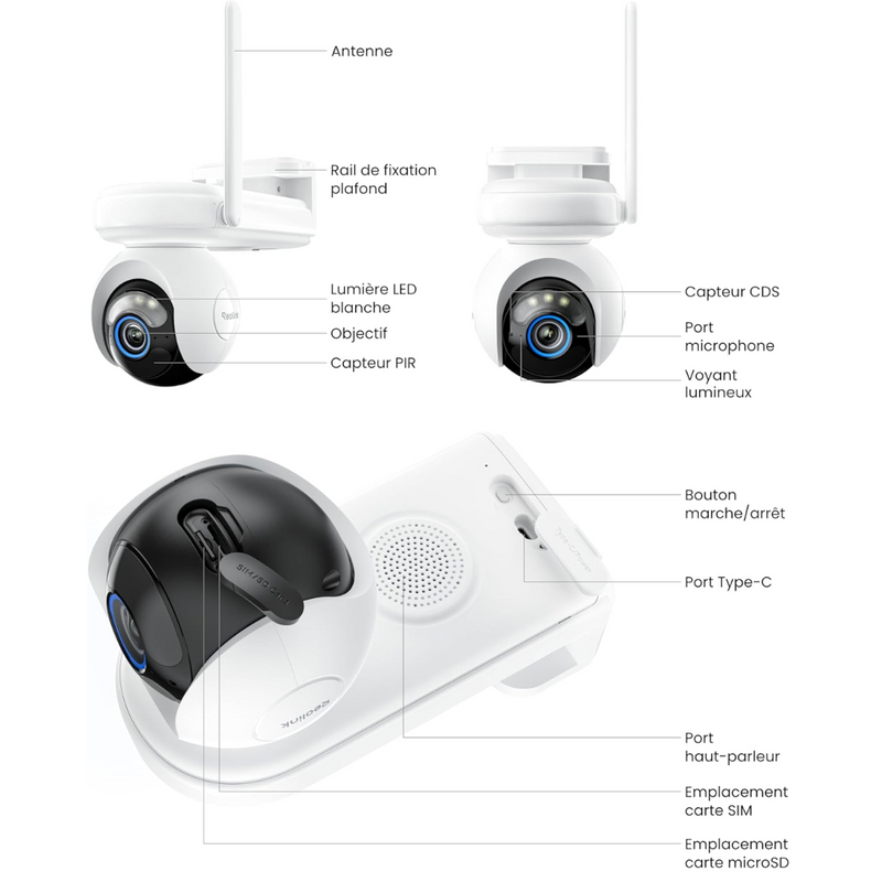 Reolink Altas Go PT - Camera solaire 4G vision nocturne