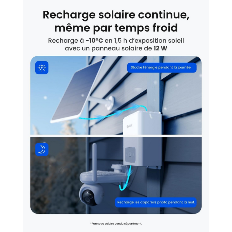 Reolink RLA-BP1 - Batterie 12800mAh Utilisation Extérieure