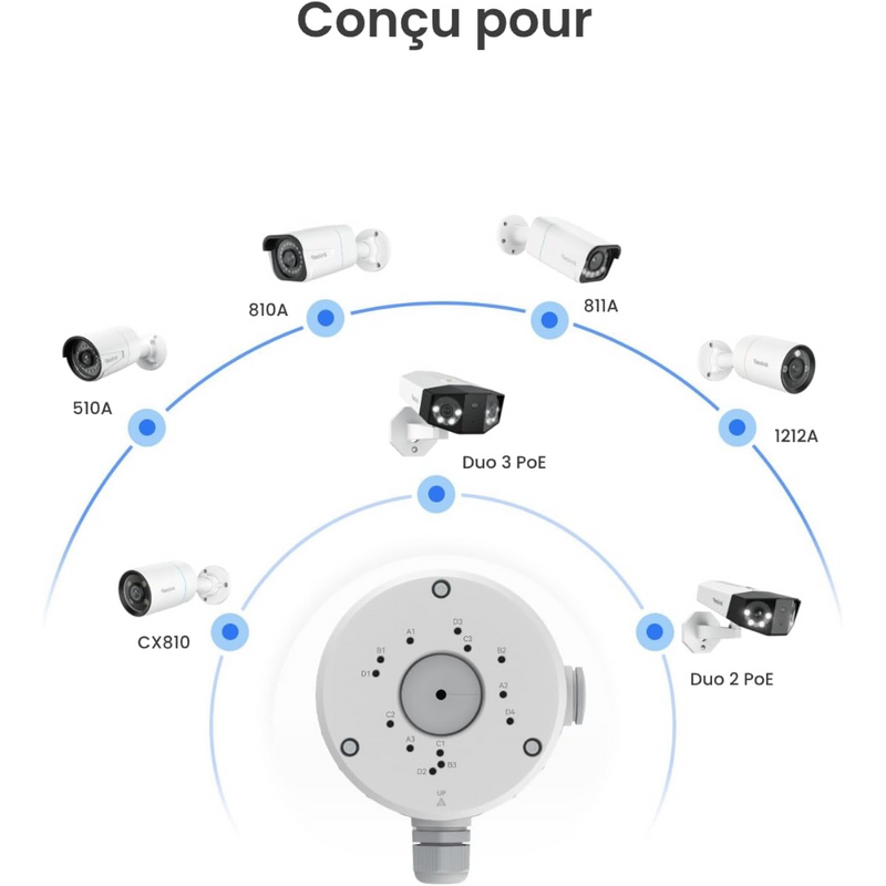 Reolink RLA-JBS1 / B10 - Boitier de jonction aluminium pour caméras bullet