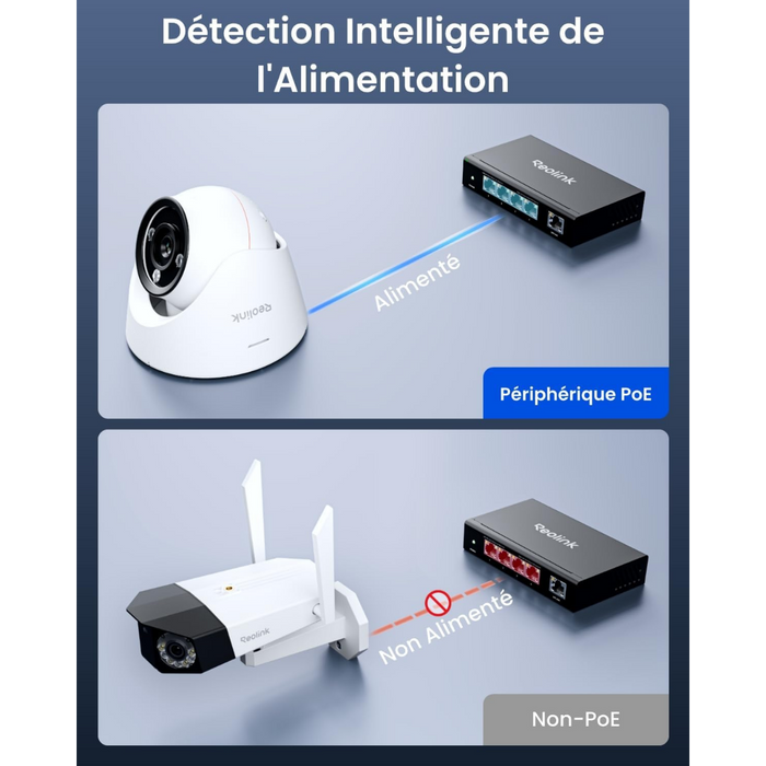 Reolink RLA-PS1E - Switch POE GB 4 Ports