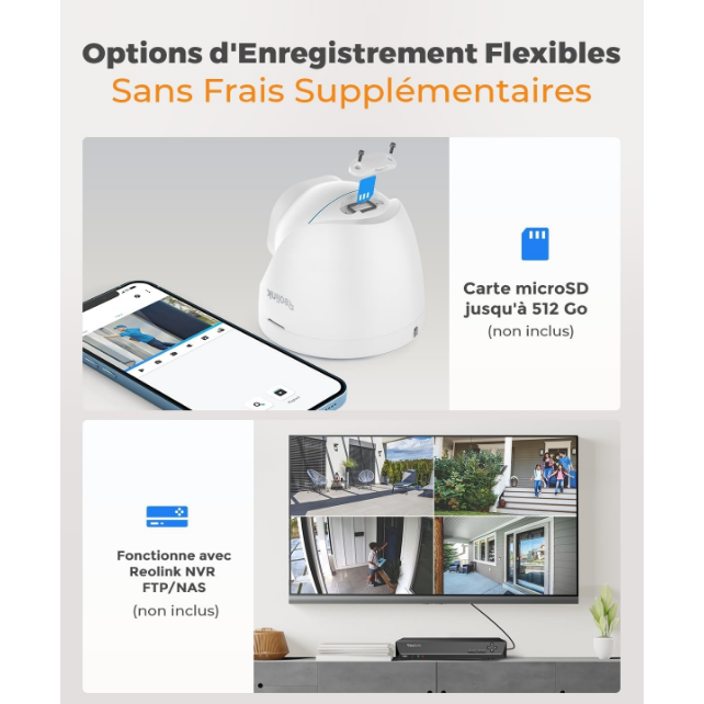 Reolink RLC-820A - Caméra POE étanche 8MP
