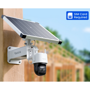Reolink TrackMix LTE Plus 2 - Caméra solaire 4G 2K 8MP - Enregistrement 24/7 - Double objectif 360° - Suivi de mouvement et zoom automatique