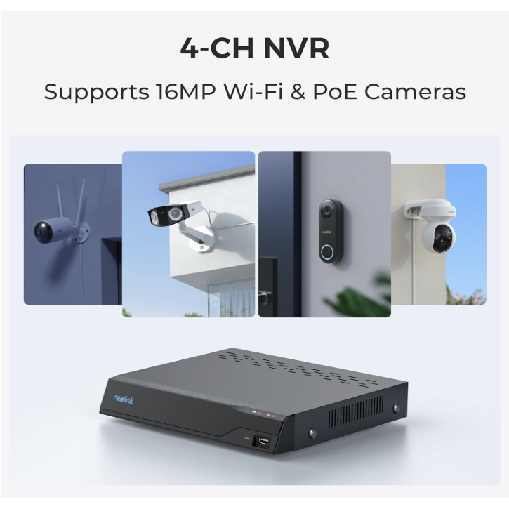 Reolink Enregistreur NVS 4 canaux-Tektek