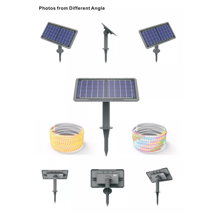 Ruban solaire RGB multicolore 10m avec télécommande