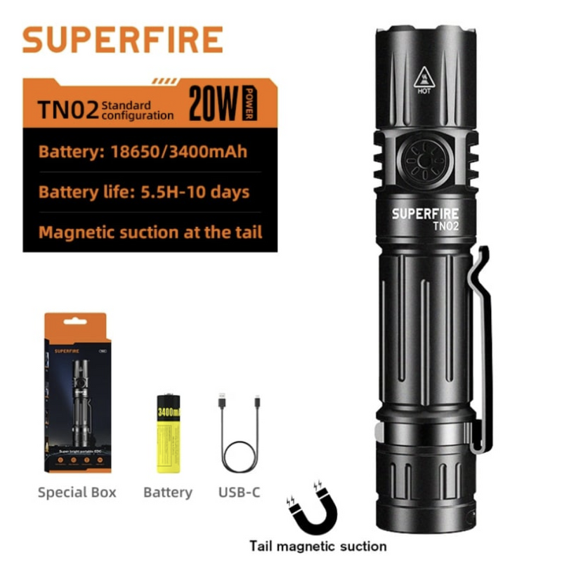 Lampe torche-Superfire TN02