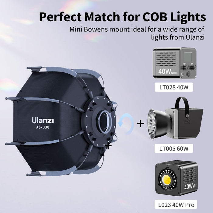 Ulanzi AS-D30 - Soft Box 30cm pour LT08