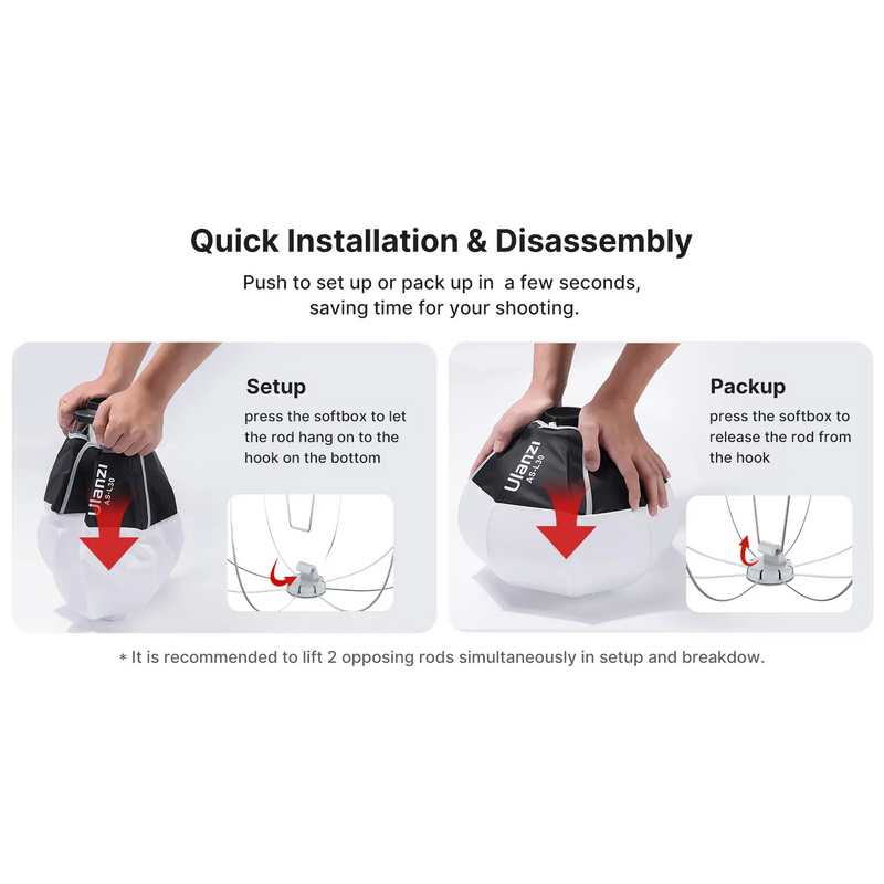 Ulanzi AS-L30 - Soft Box 30cm pour LT08