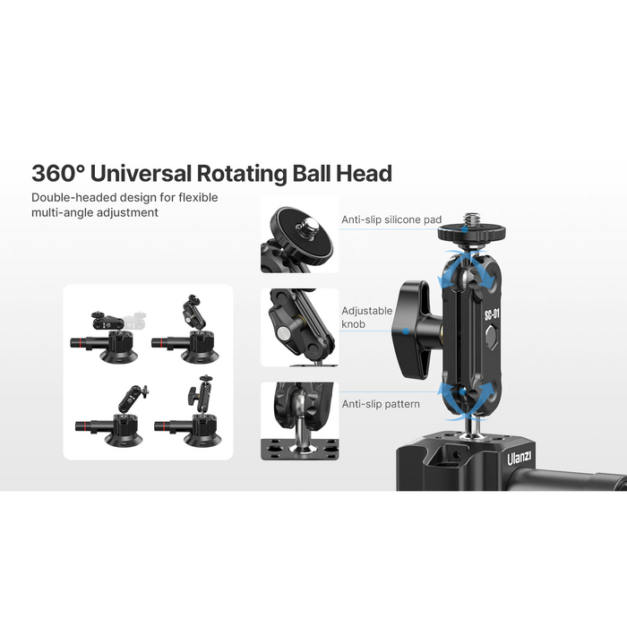 Ulanzi SC-01 - Support téléphone avec ventouse