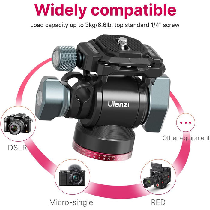 Ulanzi U-190 - Mini tête panoramique inclinable pour trépied