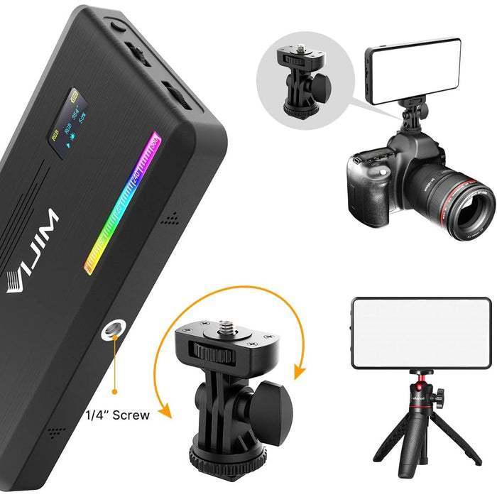 Ulanzi VL196 - Lampe LED RGB multicolore rechargeable pour vidéo