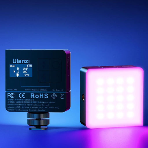 Ulanzi VL49 Pro - Projecteur LED RGB 2500K-9500K rechargeable, 20 effets de lumière
