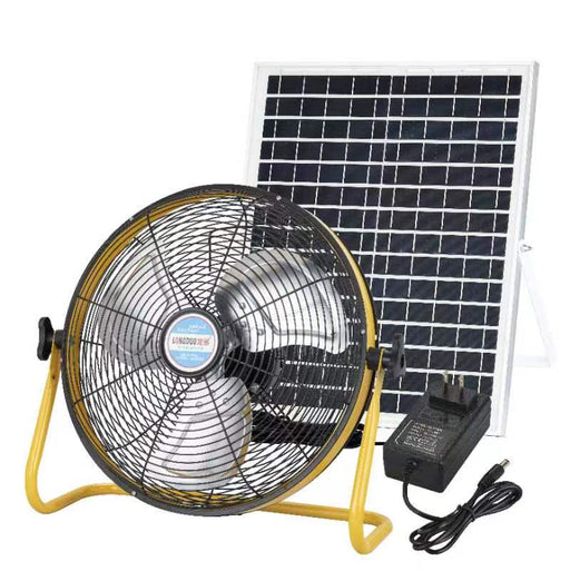 Ventilateur solaire sur table