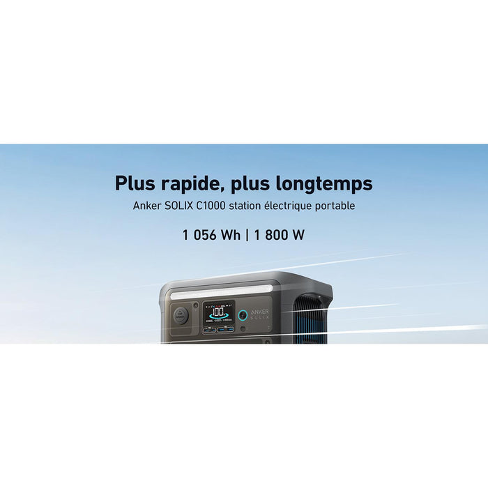 Anker SOLIX C1000 - Générateur Solaire Portable 1800W / 1056Wh