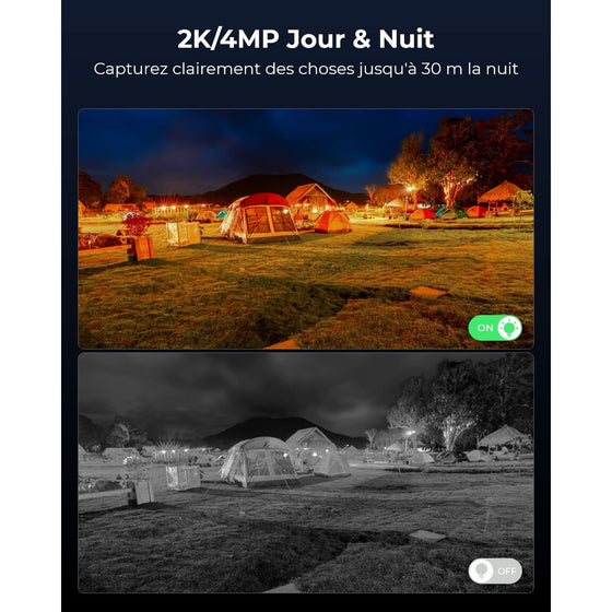 Reolink TrackMix LTE - Caméra solaire 4G 2K 4MP avec carte SD Kingston 64Go inclus, double objectif 360° - Suivi de mouvement et zoom automatique