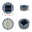 Lampe encastrable solaire pour deck et jardin