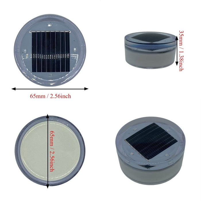 Lampe encastrable solaire pour deck et jardin