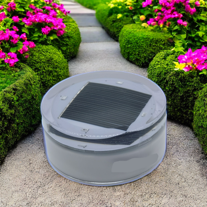 Lampe encastrable solaire pour deck et jardin