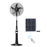 Ventilateur solaire sur pied rotatif - Longue autonomie (4 à 15h)