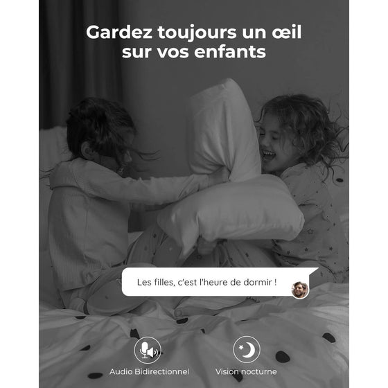Reolink E1 - Caméra WiFi Intérieure 360° 3MP - Détection humains/animaux
