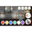 LEDGLE 18W Éclairage Sous Meuble Cuisine Spot LED Lampe de Placard Sans Fil avec Télécommande, Etanche IP44, Lot de 6