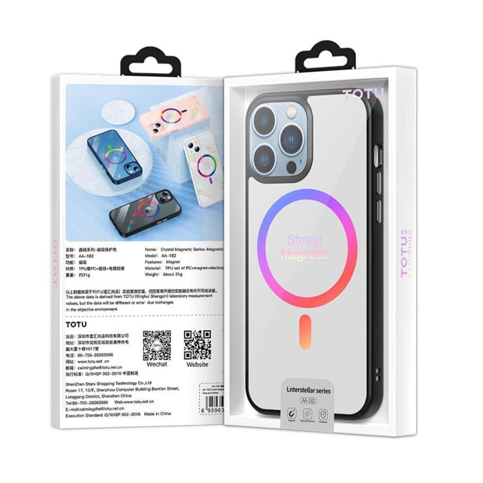 TOTU - Coque magnétique iPhone 13 serie transparent