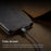 CaseMe - Etui Samsung en cuir, magnétique Noir