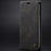 CaseMe - Etui iPhone en cuir, magnétique Noir