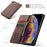 CaseMe - Etui iPhone en cuir, magnétique