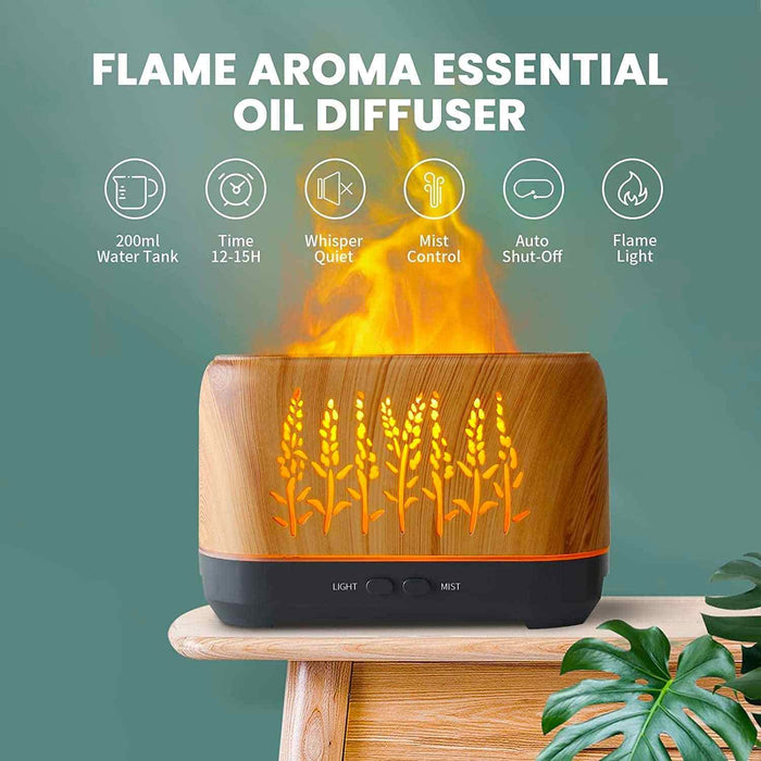 Diffuseur d'arôme avec effet flammes
