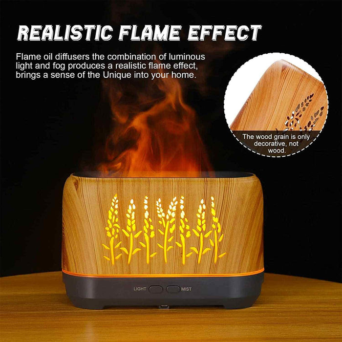 Diffuseur d'arôme avec effet flammes