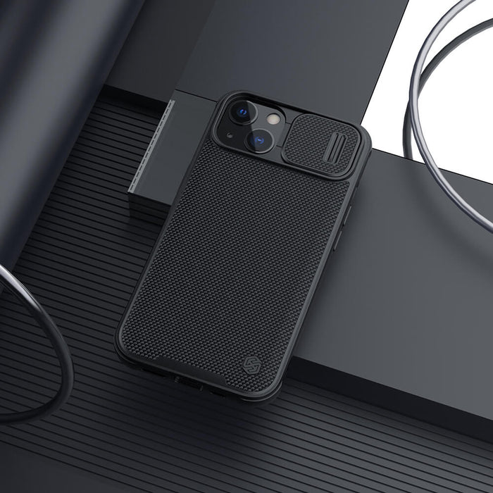 Nillkin - Coque magnétique iPhone 13 Pro, effet tissu