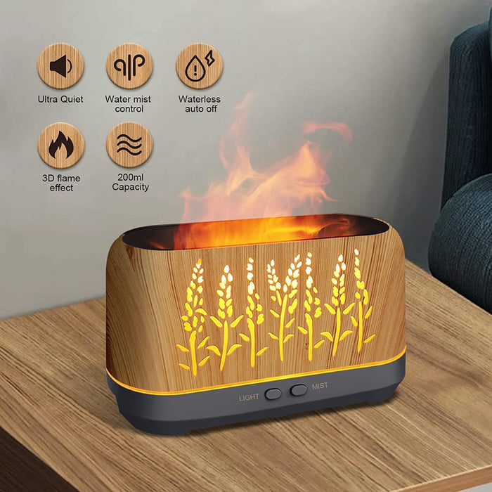 Diffuseur d'arôme avec effet flammes
