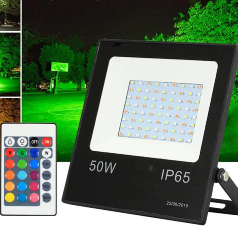 30W50W抱树灯LED投光灯七彩户外RGB泛光防水防尘公园景观灯草坪灯