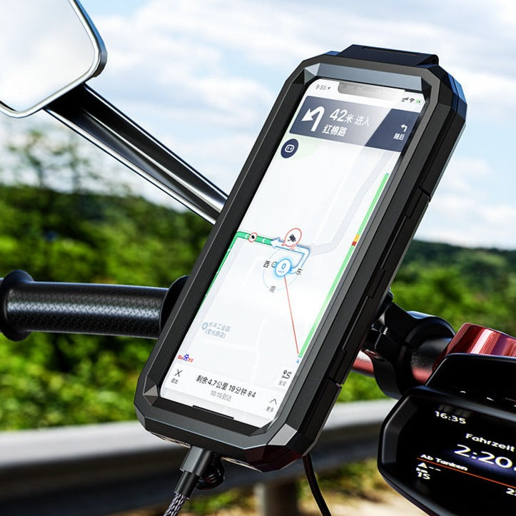 SUPPORT VELO + HOUSSE ETANCHE UNIVERSELLE POUR SMARTPHONE TAILLE L