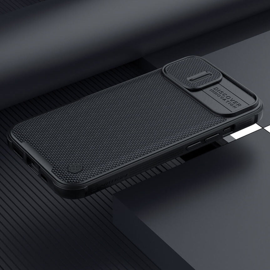 Nillkin - Coque magnétique iPhone 13 Pro, effet tissu