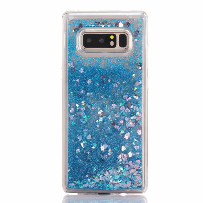 Coque iPhone 13 serie paillettes bleu