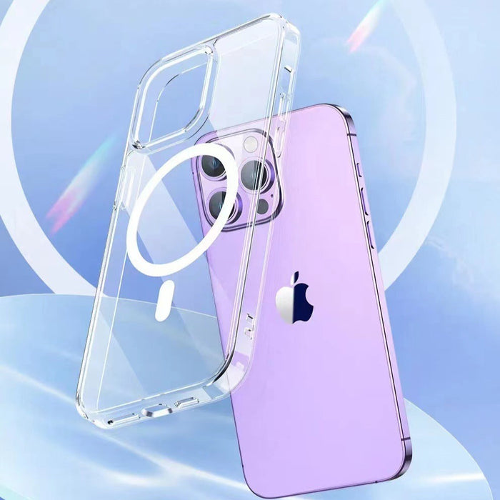TOTU - Coque magnétique iPhone 14 serie transparent