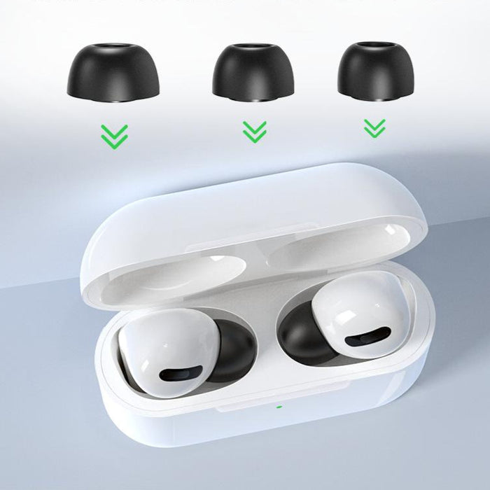 适用airpods pro记忆海绵耳塞 带收纳盒硅胶耳套 苹果3代蓝牙耳帽