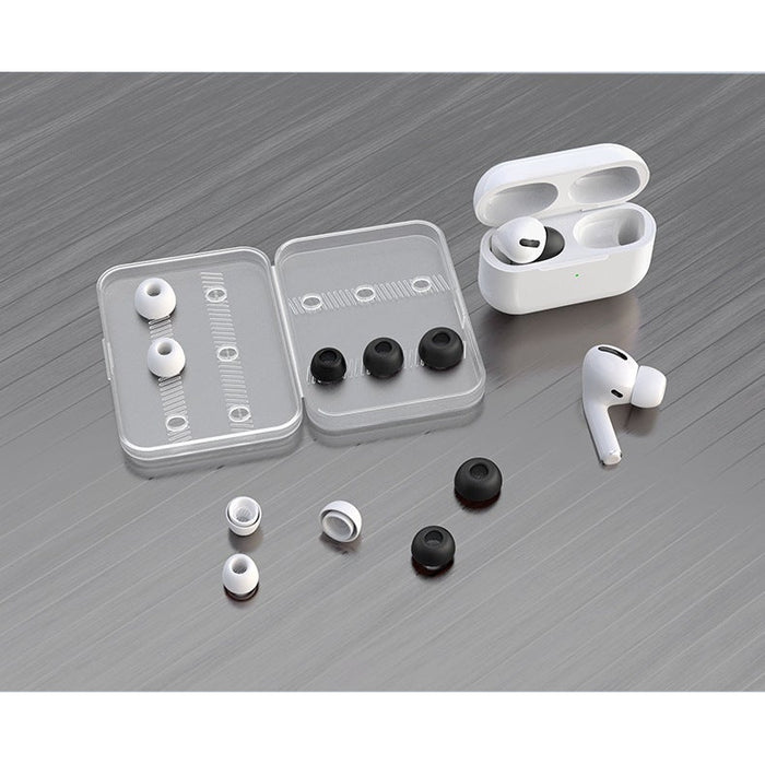 适用airpods pro记忆海绵耳塞 带收纳盒硅胶耳套 苹果3代蓝牙耳帽