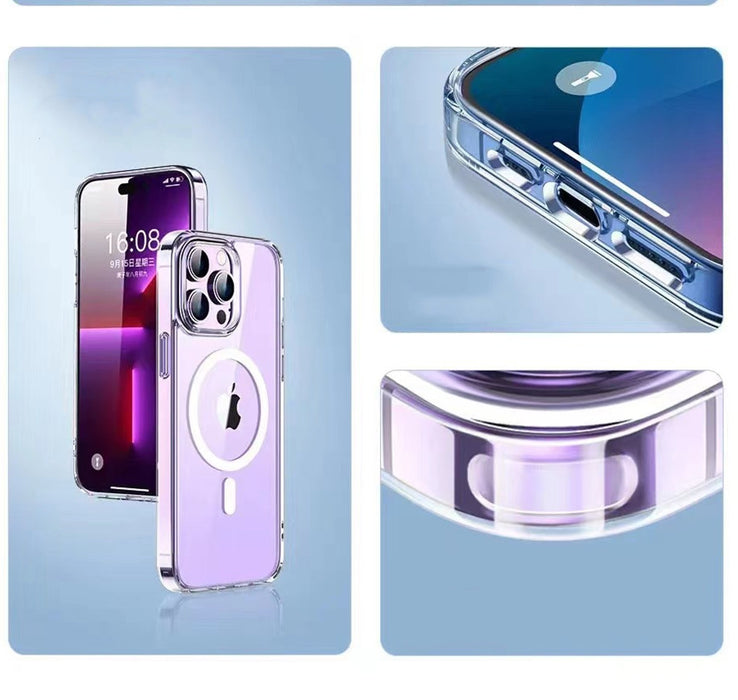 TOTU - Coque magnétique iPhone 14 serie transparent