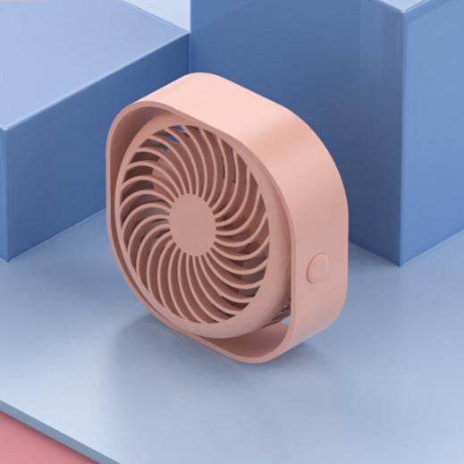 Mini ventilateur USB rechargeable, silencieux, portable, 3 vitesses réglables